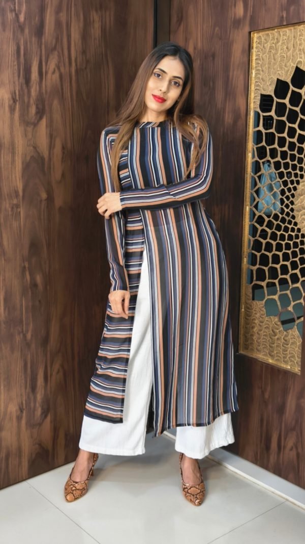 Striped Kurti set - Co-Ord Sets