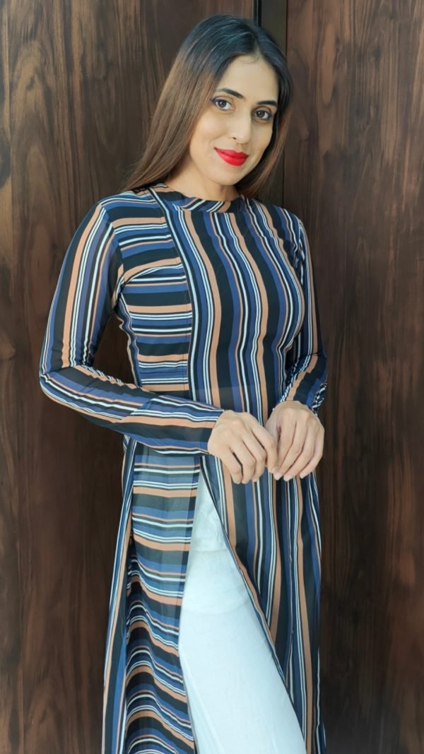 Striped Kurti set - Co-Ord Sets