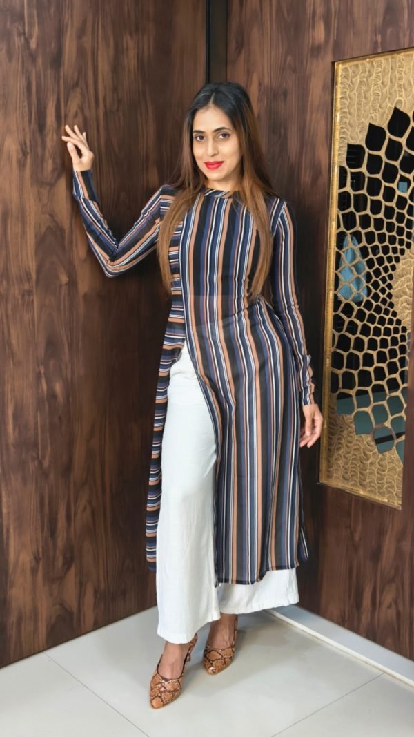 Striped Kurti set - Co-Ord Sets