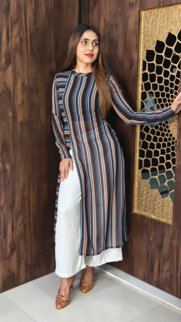 Striped Kurti set - Co-Ord Sets