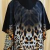 Tiger Print Kaftan - Tunics