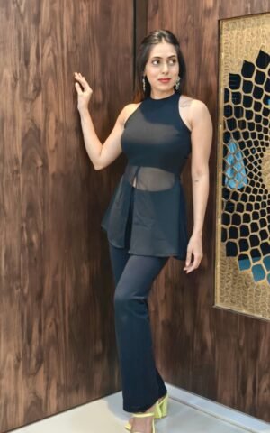 Black Georgette Casual Tunic - SALE, Tunics